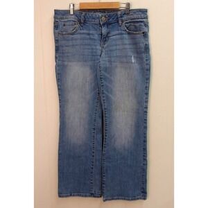 American Eagle Low Rise Boyfriend‎ Denim Jeans Light Wash 34"x30" / #9030